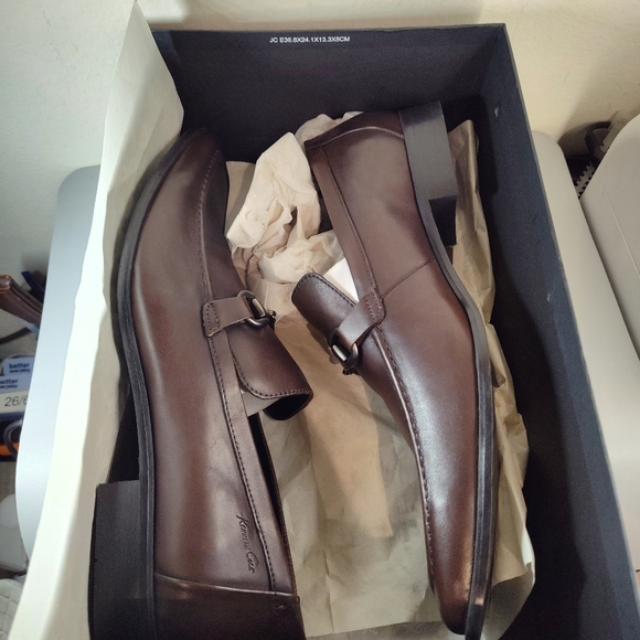 KENNETH COLE REACTION First Degree Mens Brown Leather Horse Bit Loafers Sz 13 M - Picture 7 of 7